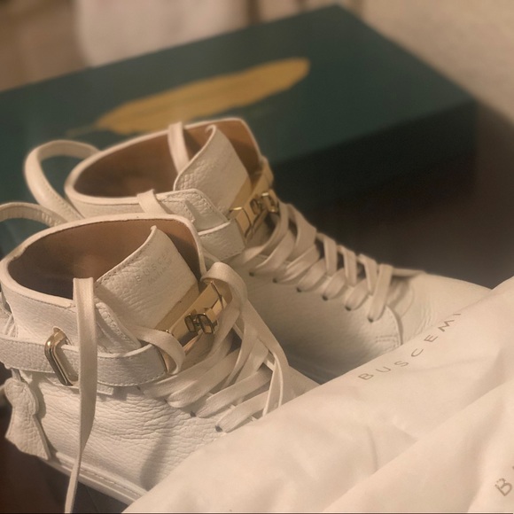 white buscemi high tops